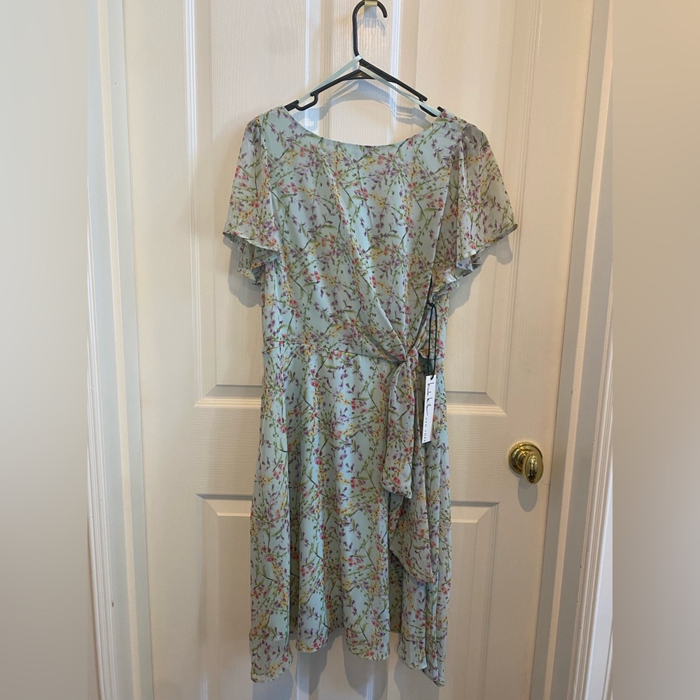 Nicole Miller floral-dress size10 NWT